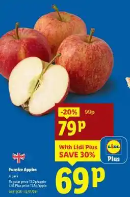 Lidl Funsize Apples offer