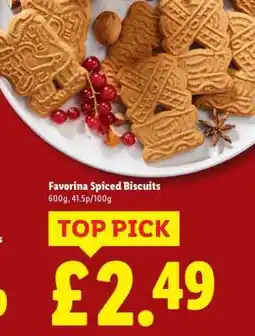 Lidl Favorina Spiced Biscuits offer