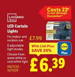 Lidl LED Curtain Lights offer