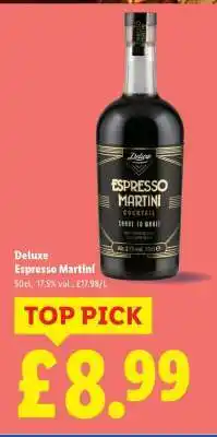 Lidl Deluxe Espresso Martini offer