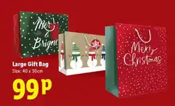 Lidl Large Gift Bag offer