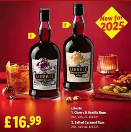 Lidl Liberté Cherry & Vanilla Rum offer