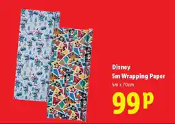 Lidl Disney 5m Wrapping Paper offer