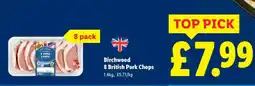 Lidl Birchwood 8 British Pork Chops offer