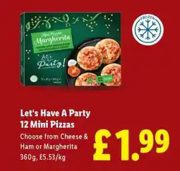 Lidl Let's Have A Party 12 Mini Pizzas offer