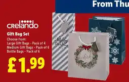 Lidl Crelando Gift Bag Set offer