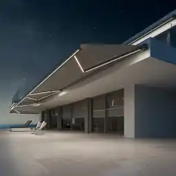 Costco Olympus LED Awnings Athena Outdoor Patio Awning up to 3.5m Projection, Fully Installed offer