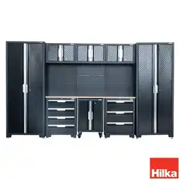 Costco Hilka Garage Pro+ 24 Gauge Steel 9 Piece Cabinet Set offer