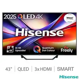 Costco Hisense 43A7QTUK 43 Inch QLED HD Smart TV offer
