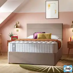 Costco Sealy 4 Drawer Latte Divan Base in 4 Sizes offer