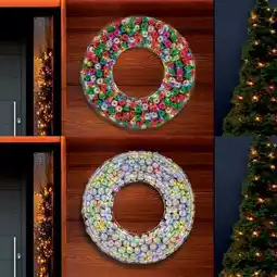 Costco 36 inch LED Ornament Wreath With LED lights, Assortment offer