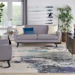Costco Celestial Ivory Blue Rug in 4 Sizes offer