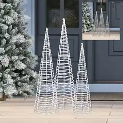 Costco Colour Changing Cone Tree with 900 LED lights- Set of 3 offer