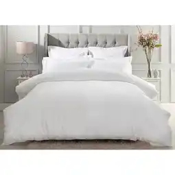 Costco Belledorm Pure Egyptian Cotton Sateen 1000 Thread Count Duvet Cover in 4 sizes, White offer
