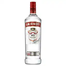 Costco Smirnoff No. 21 Red Label Vodka, 1L offer