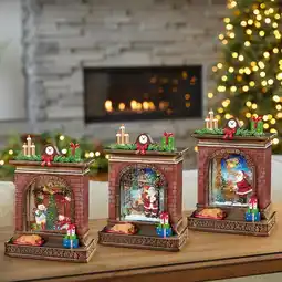 Costco 10.3 Inch (26cm) Fireplace Swirl Glitter Globe with LED Lights Assortment offer