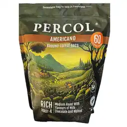 Costco Percol Americano Medium Roast Coffee Bags, 60 x 8g offer