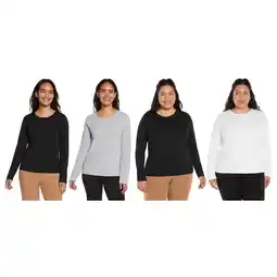 Costco Three Dots Ladies Crew Top, 2 Pack offer
