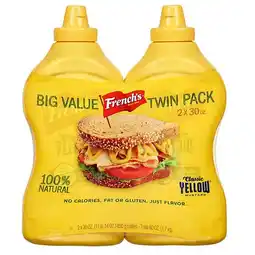 Costco French's Classic Yellow Mustard, 2 x 850g offer