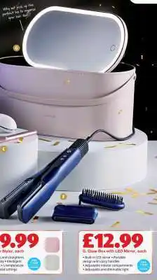 Aldi Glow Box with LED Mirror offer