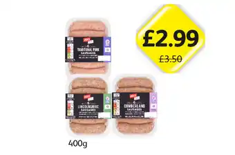 Londis Jack's Sausages Traditional, Lincolnshire, Cumberland offer