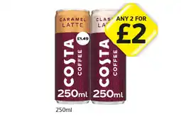 Londis Costa Coffee Latte Classic, Caramel offer