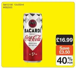 Makro Bacardi Mixed with Coca-Cola offer