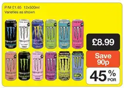 Makro Monster Energy Drink 12x500ml offer