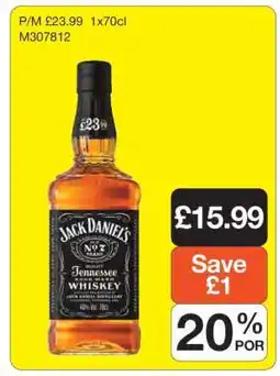 Makro Jack Daniel's Tennessee Whiskey offer
