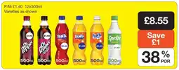 Makro Dr Pepper, Fanta, Sprite 12x500ml offer