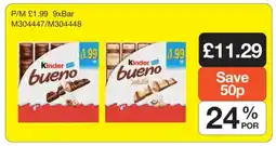 Makro Kinder Bueno 9xBar offer