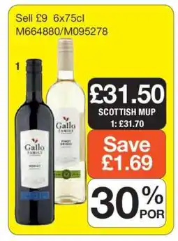 Makro Gallo Family Wine offer