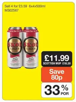 Makro Skol Lager offer