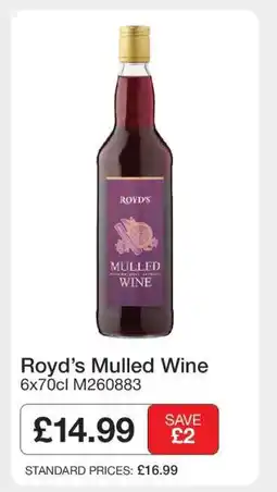 Makro Royd's Mulled Wine offer