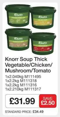Makro Knorr Soup Thick Vegetable/Chicken/Mushroom/Tomato offer