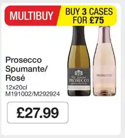 Makro Prosecco Spumante Rosé offer