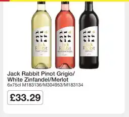 Makro Jack Rabbit Pinot Grigio/White Zinfandel/Merlot offer