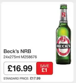 Makro Beck’s NRB offer