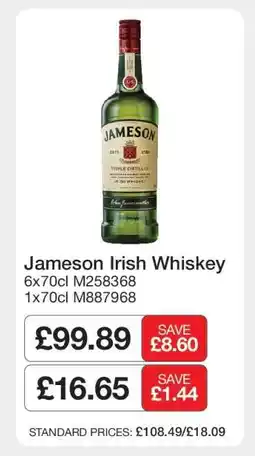 Makro Jameson Irish Whiskey offer
