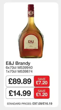 Makro E&J BRANDY offer
