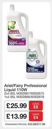 Makro Ariel/Fairy Professional Liquid 110W offer