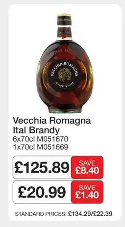 Makro Vecchia Romagna Ital Brandy offer