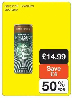 Makro Starbucks Tripleshot Espresso offer