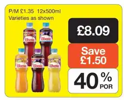 Makro Ribena 12x500ml offer