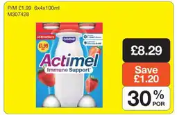 Makro Actimel Immune Support Strawberry offer