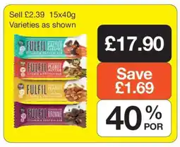 Makro Fulfil Vitamin & Protein Bars offer