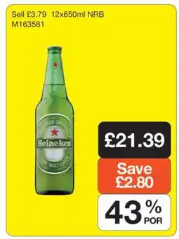 Makro Heineken 12x650ml NRB offer