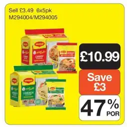 Makro Maggi Noodles 6x5pk offer