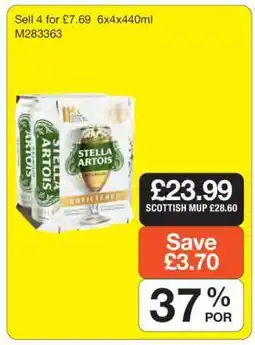Makro STELLA ARTOIS UNFILTERED offer