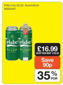 Makro Carlsberg Danish Pilsner offer